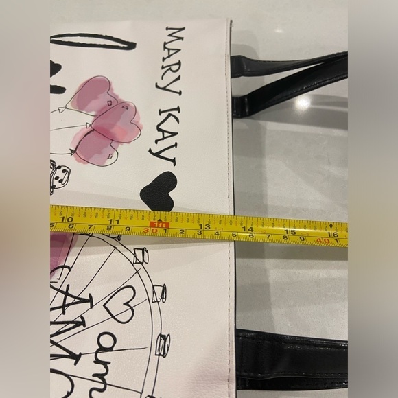 Mary Kay Heart Love Amour Amor Tote Zippered Shoulder Bag - Picture 6 of 8